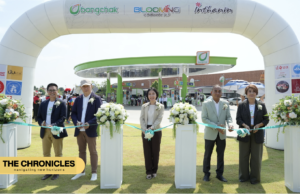 พิธีเปิดสถานีบริการน้ำมัน บางจาก บลูมมิ่งเทลส์