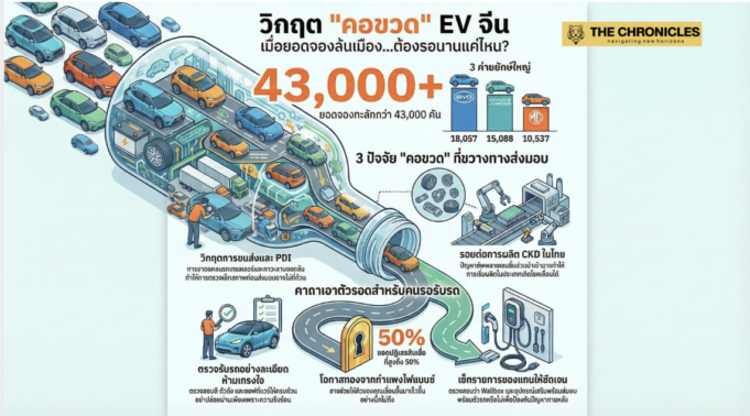 สึนามิใบจอง EV จีน 4 หมื่นคัน! ผ่าวิกฤต “คอขวดส่งมอบ” หลังจบ Motor Show 2026… ได้ขับจริงเมื่อไหร่ หรือต้องรอจนเหงือกแห้ง?